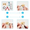 PH PandaHall 1000pcs Stainless Steel Coil Cord Ends 2.5mm Inner Diameter Mini Tube Cord Cap Tip Leather Cord Ends Caps 10mm Long Necklace Spring Fastener Crimp Clasp for Jewelry Making