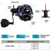Sougayilang Baitcasting Reels - Colorful Fishing Reel, High Speed Baitcaster with 9+1 Ball Bearings, Gear Ratio 8.0:1, Magnetic Brake System Power Handle Casting Reels -Left Handed-Colorful