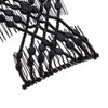 LOVEF 3Pcs Magic Hair Comb Ladies Bead Stretchy Women Hair Combs Professional Double Magic Slide Metal Comb Clip Hairpins