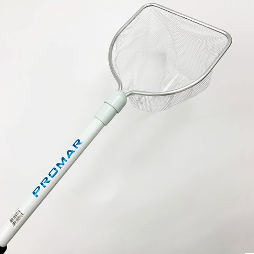 Promar American Maple Inc Promar Deluxe Bait Well Net PVC Handle Nylon Net 8"x9" Hoop 20" Handle #LN-410, Multi, One Size