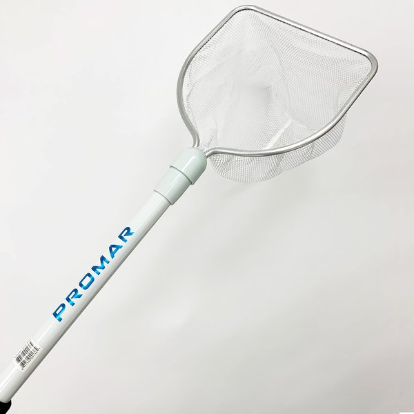 Promar American Maple Inc Promar Deluxe Bait Well Net PVC Handle Nylon Net 8"x9" Hoop 20" Handle #LN-410, Multi, One Size