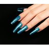 AIMEILI Soak Off U V LED Gel Nail Polish - Diamond Glitter Teal Blue Green (044) 10ml