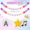 Lingdeer Birthday Party Decorations, Beaded Bracelets Shaped Happy Birthday Banner, Birthday Girl Glitter Cake Topper & Bracelets, Party Favors for Girls Women, Birthday Signs Accessories Gifts