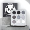 evpct 9 Colors Black Smokey Grey Eyeshadow Makeup Palette, White Grey Gray Silver Black Smog Smoky Matte Glitter Shimmer Eyeshadow Platte, High Pigmented Waterproof Eye Shadow Palet de sombras de ojos