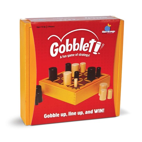 Tic Tac Toe Gobblet! Abstract Strategy Board Game - Award Winning Kids Adults Family Original All Wooden Board Game by Blue Orange Games - 2 Players for Ages 7 to 99