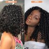 Hair Extensions Afro Kinkys Bulk Human Hair for Dreadlock Extensions Loc Repair Braiding Twist Tight Afro Kinky Human Hair for Locs(30,100g/3.3oz, 10in)