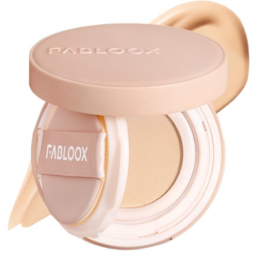 FABLOOX Lasting Cushion Foundation For light fair medium skin Natural Coverage Makeup Breathable Lightweight