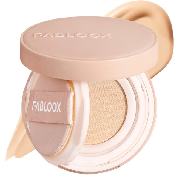 FABLOOX Lasting Cushion Foundation For light fair medium skin Natural Coverage Makeup Breathable Lightweight