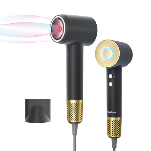 Hair Dryer - 110000 RPM High-Speed Brushless Motor Negative Ionic Blow Dryer for Fast Drying, Low Noise Thermo-Control Hair Dryer for Woman/Man, Perfect for Home & Travel