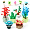 Christoy Mini Succulents Surprise Box Toys DIY Simulation Mini Particle Flower Botanical Collection Construction Building Blocks Toy Sets Random Gifts for Kids Friends Family (1PCS)
