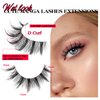 Manga Lashes Natural Look Anime False Eyelashes Wispy False Lashes 3D Eye Lashes Pack 15mm Volume Fake Eyelashes 10 Pairs Korean Lashes CORUSCATE