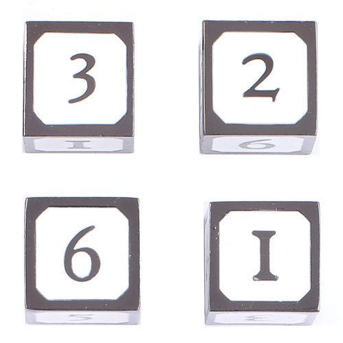 HEIMDALLR Metal Dice Set D&D 4D6s - 4pc Metal Dice Set w/Velvet Dice Bag - D&D Dice Set D&D (Dungeons and Dragons Dice Set) for RPG - Blacksmith Craft Dice (Forge & Frost)