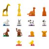 PicassoTiles 7pc Magnetic Animal Action Figure Set for Magnet Building Block Educational STEM Learning Kit Construction Toy Pretend Playset Child Brain Development HandEye Coordination Training PTA07
