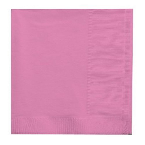 Creative Converting Bright Paper Dinner Napkins, Candy Pink