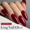Double Rhythm 15ML Gel Nail Polish Pure Sheer Same Color Same Bottle Soak Off Gel Polish Art Manicure Salon DIY at Home for Women (Burgundy-A1129)