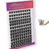 Wleec Beauty Wispy Lash Clusters for DIY Lash Extensions, 120PCS Individual Lashes D Curl Cluster Eyelash Extensions (LC10, Mix 8-16mm)