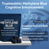 TRUEHEALTHIC Methylene Blue Gummies, 5mg of USP-Grade Methylene Blue Per Gummy for Sustained Energy, Mental Clarity, Lifted Mood, Sharper Focus, 99.9% Pure, 30 Gummies Per Bag (1)