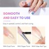 Makartt Poly Nail Gel Set White Pink Colors 2PCs 50ML Gel Builder for French Design Nail Extension Natural-Looking Nail Strengthener 3D Diy Hard Gel Manicures Home Salon