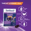 Sambucol Black Elderberry Throat Lozenge - with Honey, Vitamin C & Zinc, Elderberry Lozenges Sore Throat & Cough, Soothes Scratchy Throat, Soft & Chewy - 2 Pack (40 Total Pastilles)