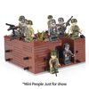 MOOXI WW2 Battlefield Right Corner Military Block Set(200PCS).Military Building Block Set Can Freely Build Battle Scenes.