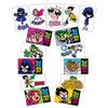 Teen Titans Go! Stickers (Series 1) - Full Set of 15 Vending Sticker Sheets - Featuring Robin, Cyborg, Starfire, Raven, Beast Boy, and Silkie