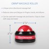 Core Products Omni Massage Ball Manual Roller Massager for Self Massage Therapy Tool, Black Cap - Red