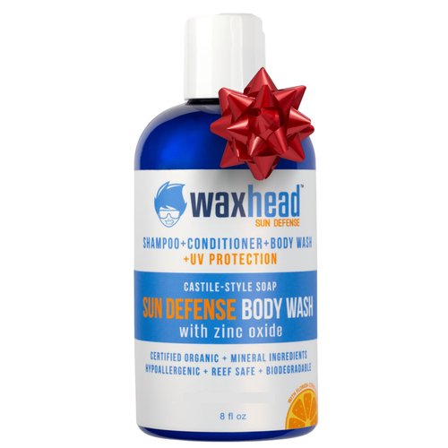 Waxhead Zinc Soap - Scalp Sunscreen for Scalp and Hair, Antifungal Soap, Antifungal Body Wash, Zinc Face Wash, Zinc Body Wash (8oz)