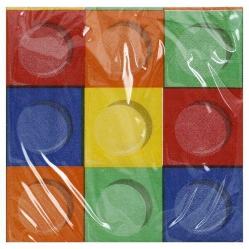 Creative Converting Beverage Napkins, 5" x 5", Multicolored