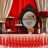 4P Red Foil Fringe Metallic Tassel Streamers Banner Tassel Garland for Parade Floats, Bachelorette, Wedding, Birthday, Halloween, Christmas, Bridal/Baby Shower Party Decorations