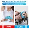 Ice Pack for Injuries Reusable: Ohuhu 3 Packs Ice Cold Packs Ice Bag Hot Water Hot & Cold Therapy Pain Relief for Knee Leg Injury No-Leak Breathable Waterproof Ice Bags 3 Sizes 6"/9"/11", Light Blue