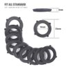 Garden Hose Washers Rubber Washers Seals, Fit All Standard 3/4" Garden Shower Hose and Water Faucet Fittings (30 Pack, Black)
