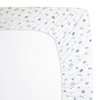 American Baby Company Fitted Crib Sheet 28" x 52", Soft Breathable Neutral 100% Cotton Jersey Sheet, Navy/Gray Sports, for Boys and Girls, Fits Crib and Toddler Bed mattresses