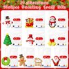 Simgoing 20 Set Christmas DIY Painting Kit Ceramic to Paint Your Own Snowman Santa Xmas Tree Penguin Statues Unpainted Plaster Figurines Brushes Acrylic Paints Bags Party Favor for Kids Adults