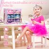 Princess Dress Up Toys & Washable Kids Makeup, Jewelry Boutique Kit, 3 Color Skirts, Shoes, Crowns, Girls Toys for 3 4 5 6 Year Old