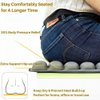SUNFICON Inflatable Car Seat Cushion Air Seat Cushion Work from Home Office Chair Cushion Wheelchair Pad Anti Bedsore Orthopedics Pain Pressure Relief Cushion Camping Seat Mat w Pump 18"x16"x1'' Gray
