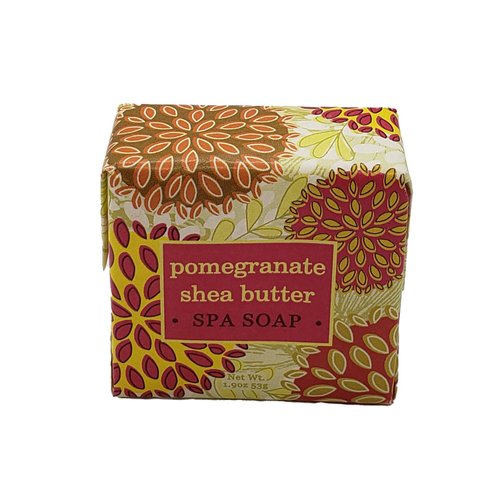 Greenwich Bay Trading Company Botanical Collection Bundle: Pomegranate - 2oz Mini Wrapped Soap Block + 2oz Mini Shea Butter Lotion, 1 Count (Pack of 2)