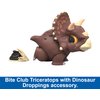 ​Jurassic World Bite Club Collectible Figure, Triceratops Chubby Stylized Dinosaur Approx 4-Inch Figure with Accessory​