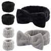YIFVNGHUI Wrist Towels for Washing Face Spa Wristbands Headband for Washing Face Microfiber Quick Dry Absorbent Wristbands Face Wash Wristbands 6PCS(Black&Grey)