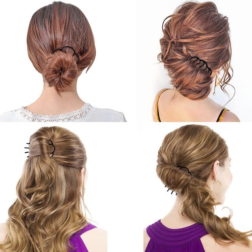 8 Piece Hair Side Combs Hair Forks French Twist Comb Vintage Hair Stick for Updo Bun, Teeth Hair Pin Messy Bun Maker Hair Accessories for Women and Girls