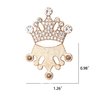 Rodvanvo 24 Piece Crown Jewelry Embellishment for DIY Handmade Hair Accessories Sneakers, Clothes, Party Decorations Gift Box ，Dress，Rhinestone Alloy Appliques Decorative Home Decor (Gold)