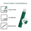 50PCS Green S14 Sloped Eyebrow Tattoo Needles Permanent Makeup Manual Microblading 14 Pins 0.18mm Finest Needles Disposable Sterilized