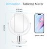 Fabuday Magnifying Makeup Mirror Double Sided, 1X 10X Magnification Mirror, Table Top Vanity Mirror, Transparent