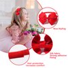 Totelux Bow Headband for Girls Red Grosgrain Ribbon Hair Band Big Bow Tie Hair Hoop Cute Hair Accessories for Toddler Teens Birthday Wedding Christmas Party Supplies