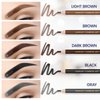 Stylia Waterproof Eyebrow Pencil Set, Brow Mapping Pencil for Filling and Outlining, Microblading Eyebrow Pencil, Eye Brow Pencils for Women, Brown Eyeliner Pencil, Eyebrow Pencils in 5 Colors (12PC)