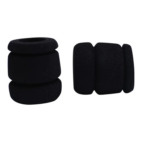 BISIBITA2 Tattoo Grip Cover, SUP Memory Foam Cover for Any 1 Inch Tattoo Tube Grips, 20 Pieces, Black
