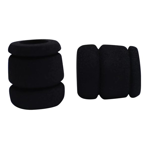 BISIBITA2 Tattoo Grip Cover, SUP Memory Foam Cover for Any 1 Inch Tattoo Tube Grips, 20 Pieces, Black