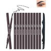 12Pcs Gray Eyebrow Pencil for Older Women Soft,Brow Shape and Fill Eye Brow Pencil Kit,Long Lasting Smudge-Proof Easy to Color, Retractable Brow Pen with Brow Razor, Lapiz De Cejas A Prueba De Agua-04