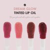 glowiest Dream Glow Tinted Lip Oil ; 3-in-1 Formula: Lip Gloss with a high shine finish, Non-sticky Long Lasting | Korean Plumped Tinted Lip Oil - 0.19 fl. oz. 5.7 ml (002 NUDE MAUVE, Original)