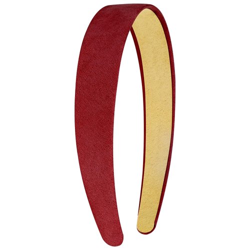 Wecoe Red Headband Women 1 Inch Sueded Like Headband Non Slip Fashion Solid Plain Headband Hair Band DIY Halloween Christmas Costume Hair Accessories for Women Girls Diademas Para Mujer Gifts