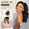 ALXNAN Ponytail Extension,16 Inch Claw Ponytail Hair Extensions for Women，Claw Clip in Long Wavy Synthetic Black Brown Ponytail Extension for Daily Use.